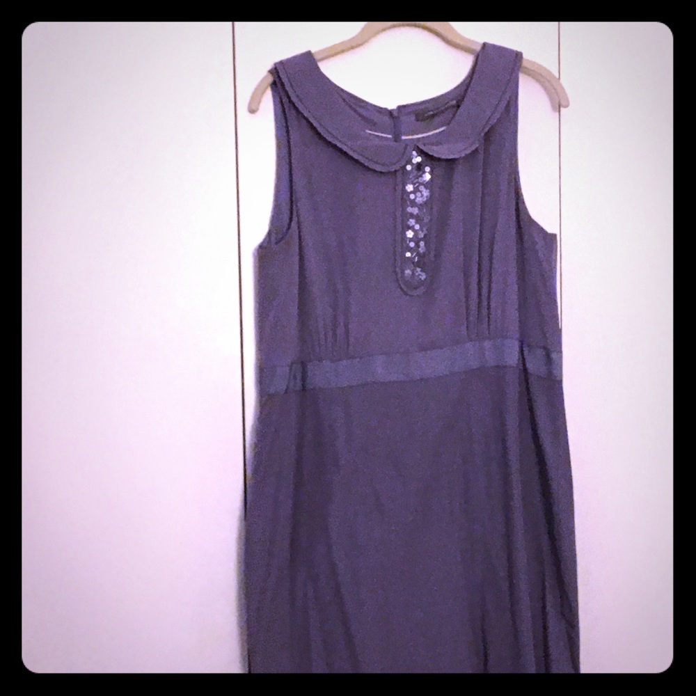 Gray silk Boden Collection party dress